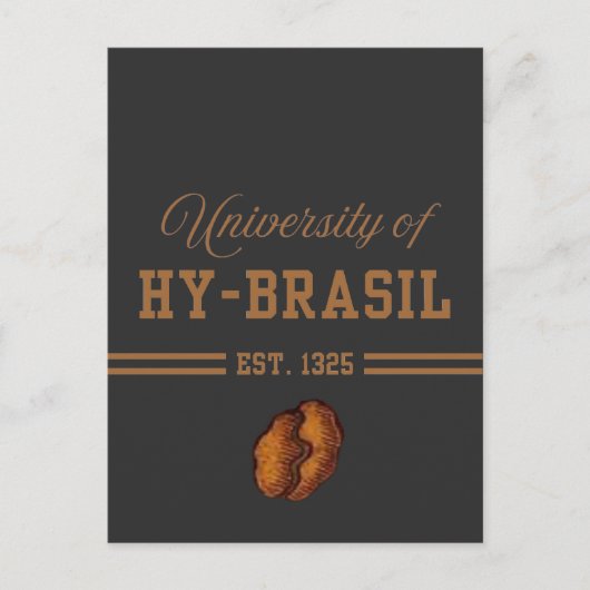 University of Hy-Brasil, Est. 1325 Postkarte (Vorderseite)