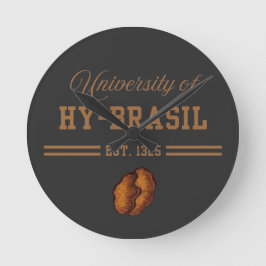 University of Hy-Brasil, Est. 1325 Runde Wanduhr