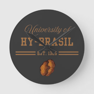 University of Hy-Brasil, Est. 1325 Runde Wanduhr