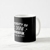 University Of I'm Done Class Of 2026 Dept. Of Kaffeetasse (VorderseiteRechts)