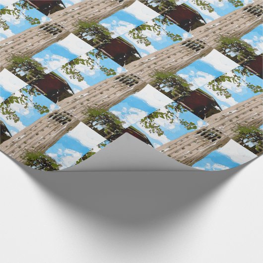 University of Michigan Tower Abstrakt Geschenkpapier (Ecke)