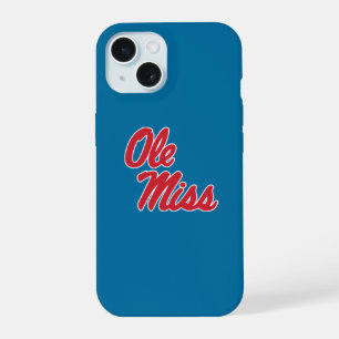 University of Mississippi Ole Miss Schrift iPhone 15 Hülle