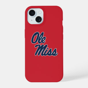 University of Mississippi Ole Miss Schrift iPhone 15 Hülle
