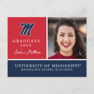 University of Mississippi   Script M Ankündigungspostkarte
