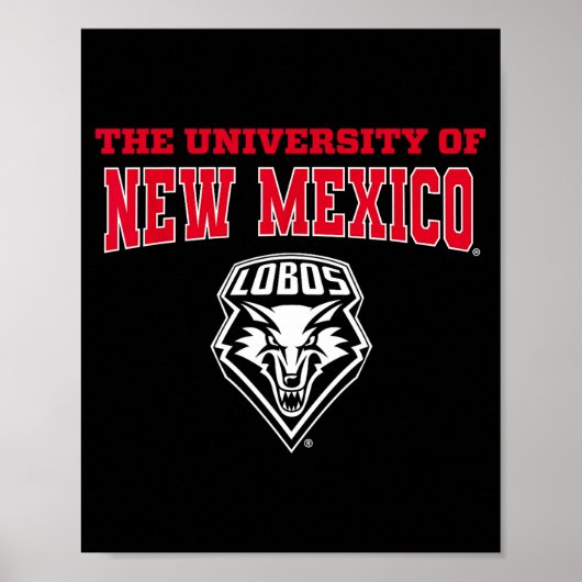 University Of New Mexico Unm Lobos Ncaa Unm&#   Poster (Vorne)