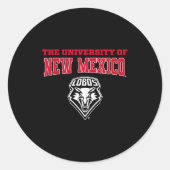 University Of New Mexico Unm Lobos Ncaa Unm&#; Runder Aufkleber (Vorderseite)