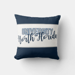 University of North Florida - UNF Script Navy Blue Kissen