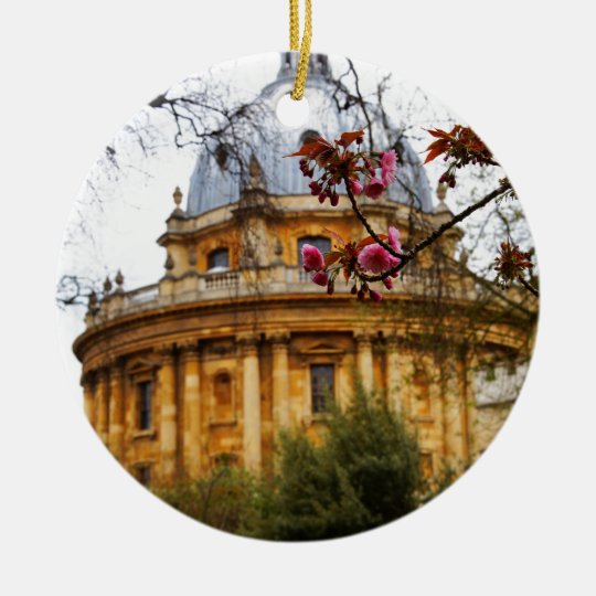 University of Oxford Rundes Keramik Ornament