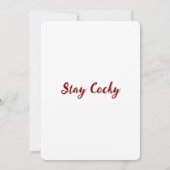 University of South Carolina Cocky Einladung (Rückseite)