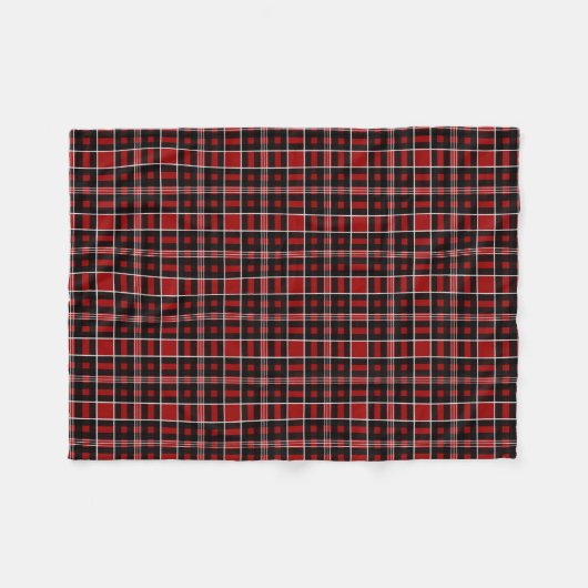 University of the Incarnate Word Tartan Fleecedecke (Vorderseite (Horizontal))