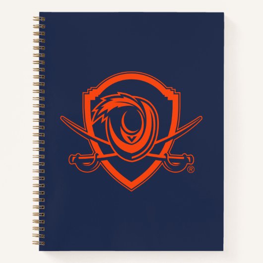 University of Virginia | Cavalier Shield Notizblock (Vorderseite)