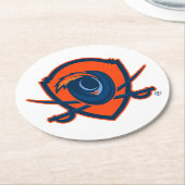 University of Virginia | Cavalier Shield Runder Pappuntersetzer (Angewinkelt)
