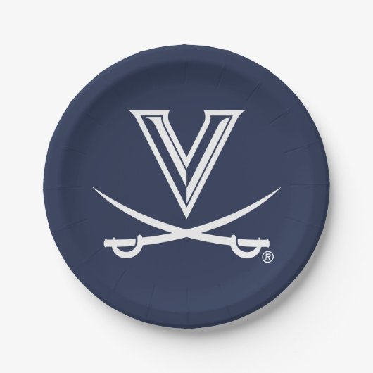 University of Virginia Sabre Pappteller (Vorderseite)