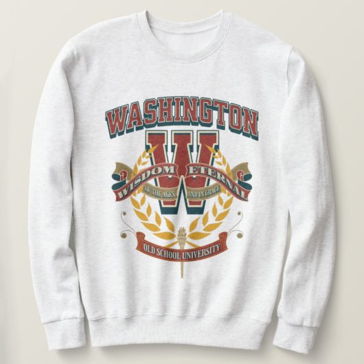 University of Washington varsity letter W Sweatshirt (Design vorne)
