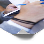 University students using laptop in classroom poster (Ecke)