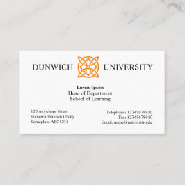 University Style v3 Visitenkarte