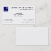 University Style v4 Visitenkarte (Vorne/Hinten)