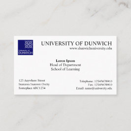 University Style v4 Visitenkarte