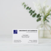 University Style v4 Visitenkarte (Stehend Vorderseite)