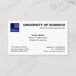 University Style v4 Visitenkarte