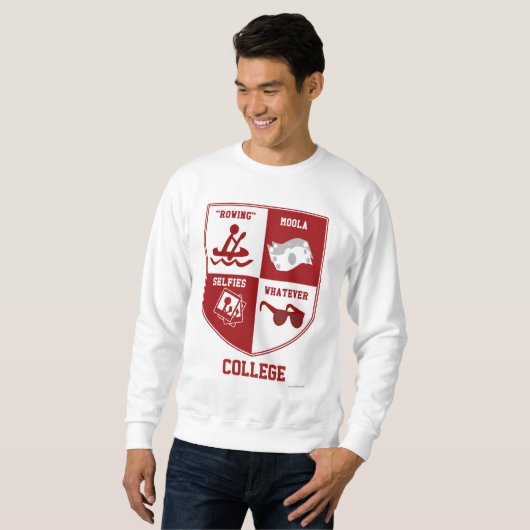 University Wappen Parody Uni Athletic Design Sweatshirt (Vorne ganz)