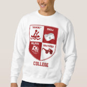 University Wappen Parody Uni Athletic Design Sweatshirt (Vorderseite)