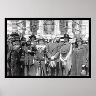 University Women and President Coolidge 1924 Poster