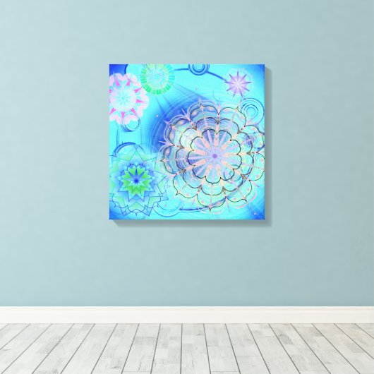 Universum #5 leinwanddruck (Insitu (Holzboden))