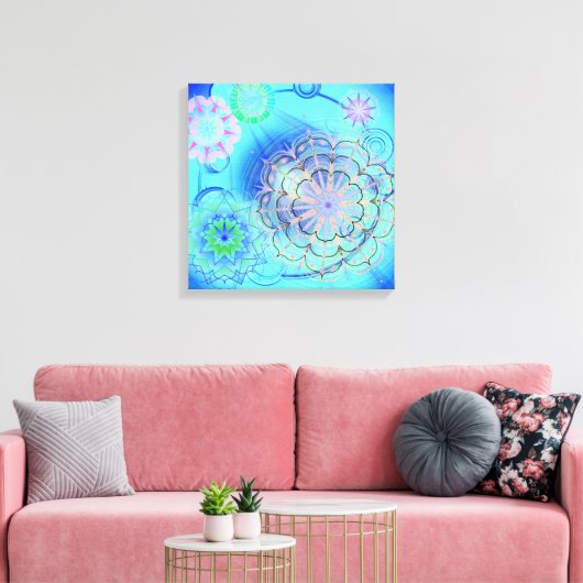 Universum #5 leinwanddruck (Insitu (Wohnzimmer))