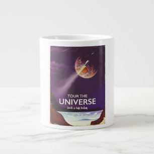 Universum bereisen Vintage-Poster der Science-Fict Jumbo-Tasse