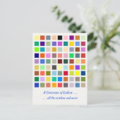 Universum der Farben, der Regenbogen u.v.m. - 81 S Postkarte (Stehend Vorderseite)