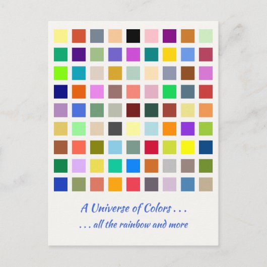 Universum der Farben, der Regenbogen u.v.m. - 81 S Postkarte (Vorderseite)