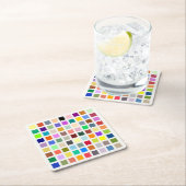 Universum der Farben, der Regenbogen u.v.m. - 81 S Rechteckiger Pappuntersetzer (Vor Ort)