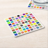 Universum der Farben, der Regenbogen u.v.m. - 81 S Rechteckiger Pappuntersetzer (angewinkelt)