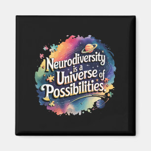 Universum der Neurovielfalt im Weltraum Magnet