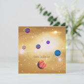 Universum Einladung (Stehend Vorderseite)