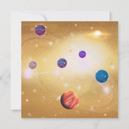 Universum Einladung (Rückseite)