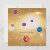 Universum Einladung (Vorderseite)