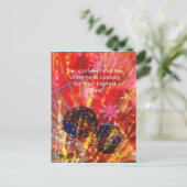 Universum funktioniert für Sie Postkarte (Stehend Vorderseite)