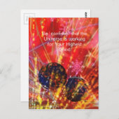 Universum funktioniert für Sie Postkarte (Vorne/Hinten)