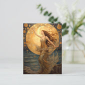 Universum Girl Fantasy Art Postkarte (Stehend Vorderseite)