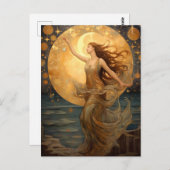 Universum Girl Fantasy Art Postkarte (Vorne/Hinten)