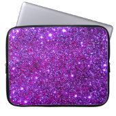 Universum hat lila Glitzer-funkelnd Laptop-Kasten Laptopschutzhülle (Vorderseite)