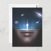 Universum im Geist Postkarte (Vorne/Hinten)