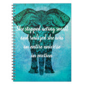 Universum in der Bewegung Notizblock (Vorderseite)