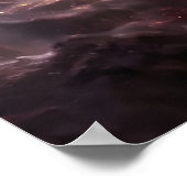 Universum in einem Glas im Raum | AI Art Poster (Ecke)