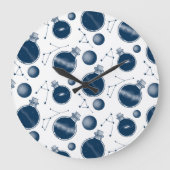 Universum in einer Flasche Große Wanduhr (Vorderseite)