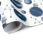 Universum in Flaschen Geschenkpapier (Rolleneckpunkt)