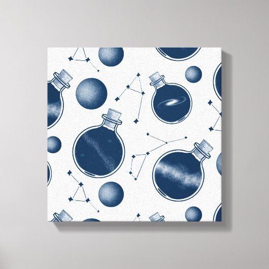 Universum in Flaschen Leinwanddruck (Vorderseite)