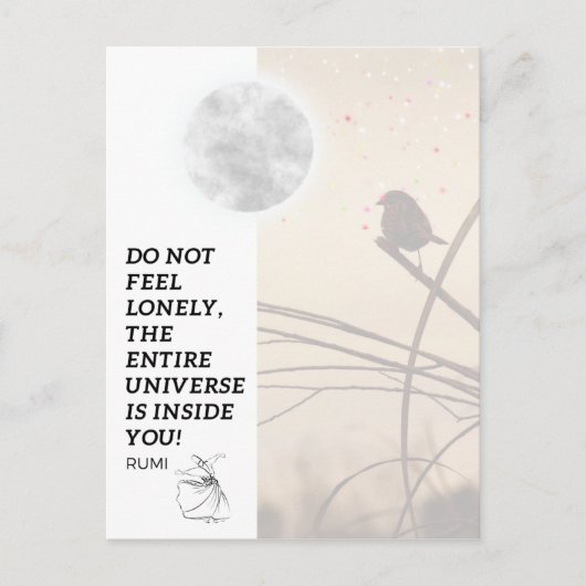 Universum in Ihnen Postkarte (Vorderseite)